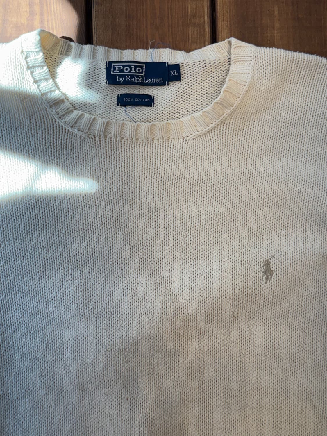 폴로 회베이지 니트 상품이미지6
