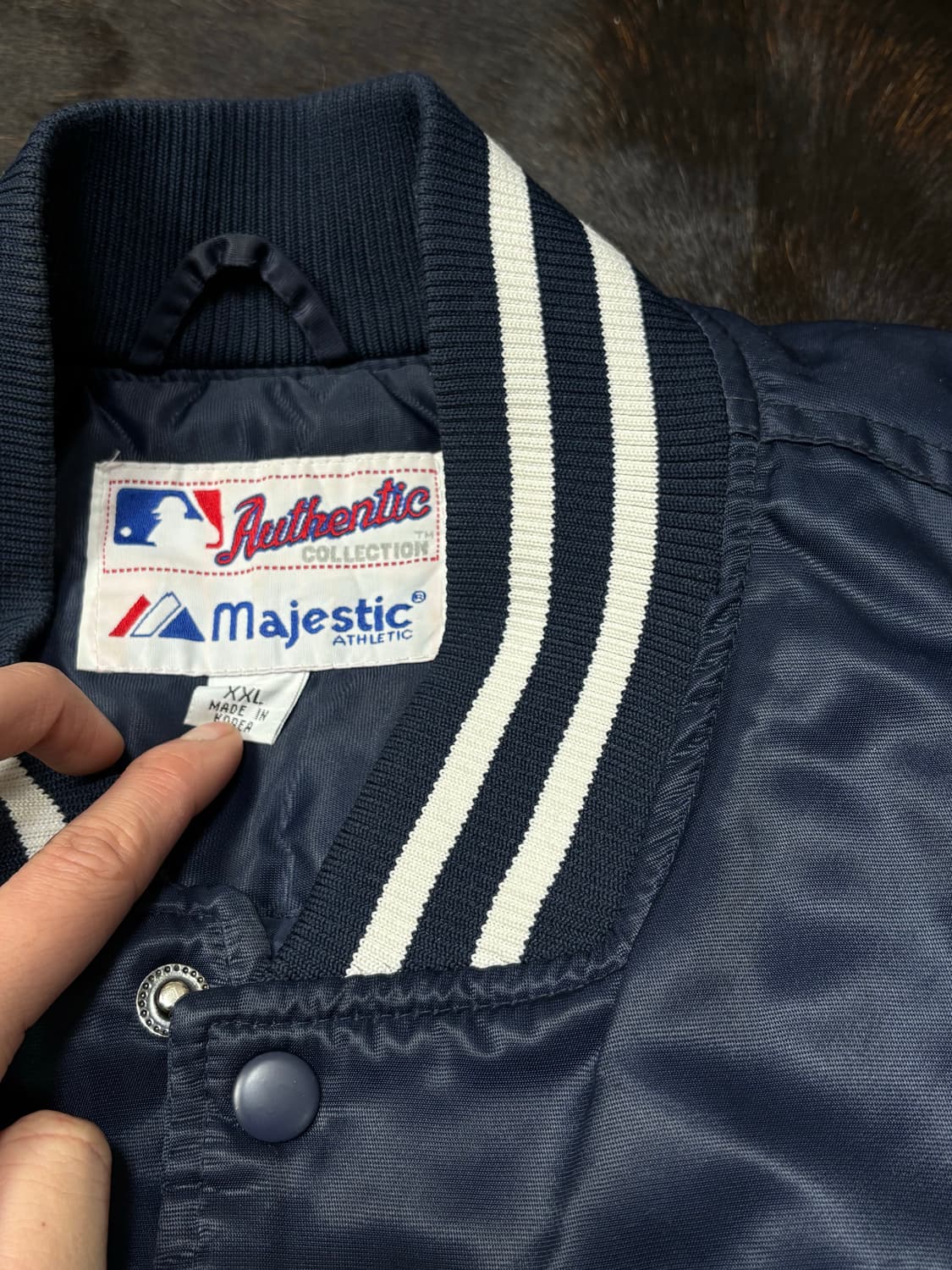 올드스쿨 근본 양키즈 봄버마제스틱 XXL  상품이미지4