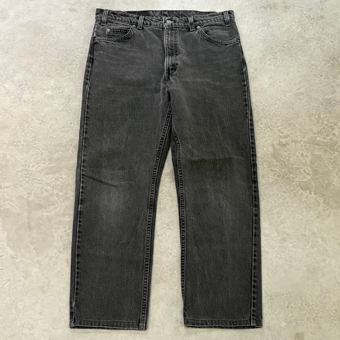 [36/32] 90s USA🇺🇸 리바이스 505 오렌지 탭 블랙 흑청 상품이미지1