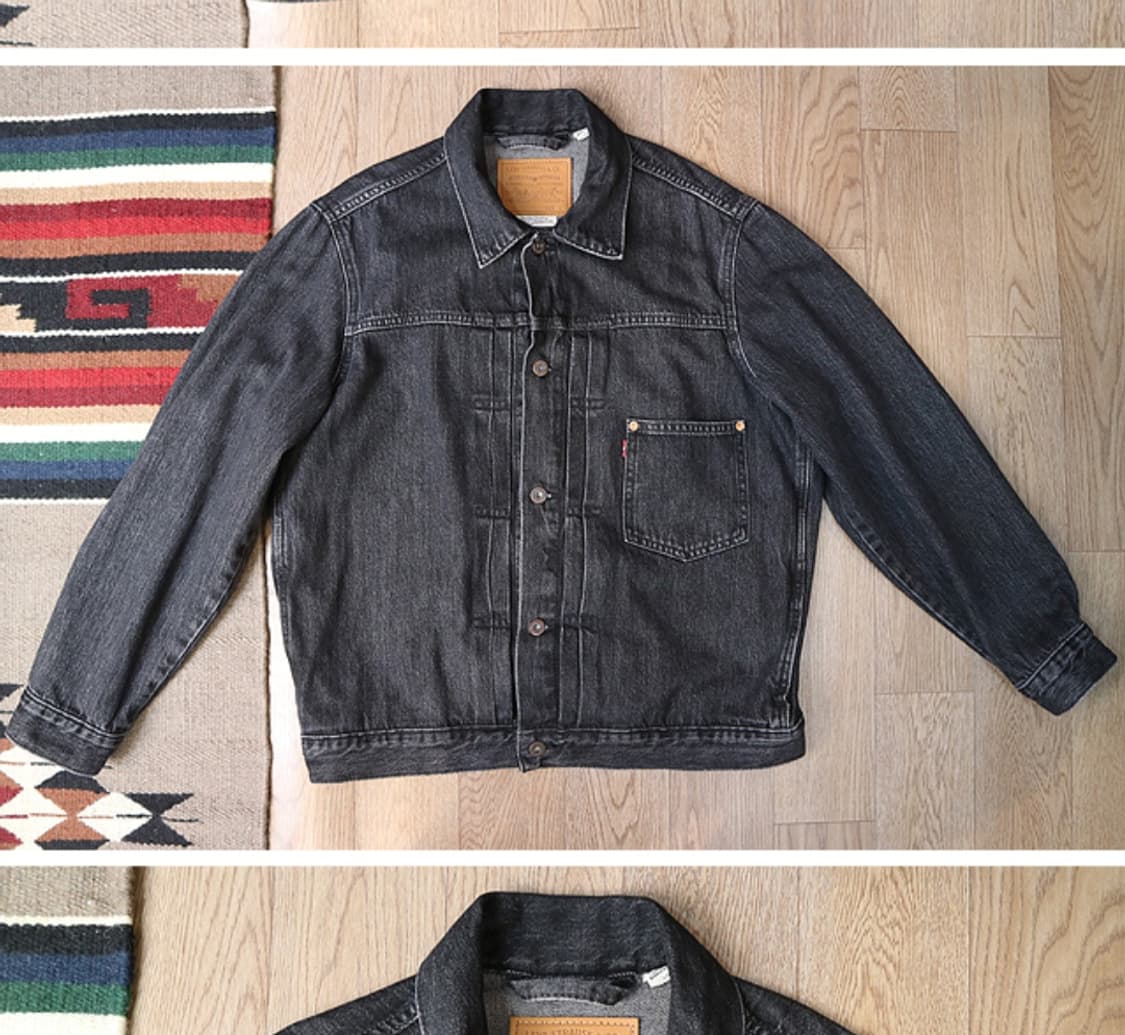 LEVIS 리바이스 프리미엄 빅E A3174 1세대 디자인 흑정 데님자켓 상품이미지2