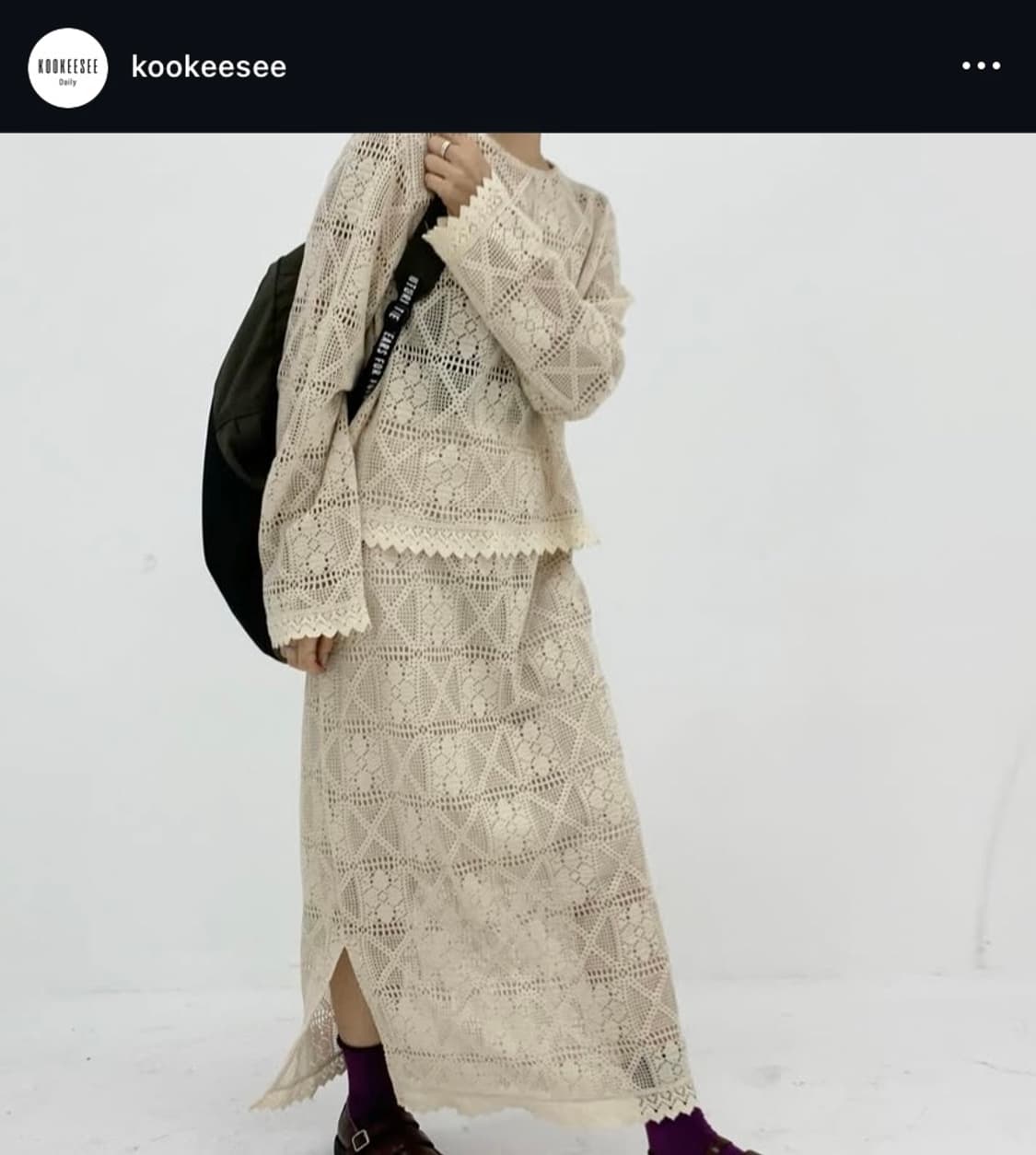 쿠키시 크로셰 셋업 상품이미지2