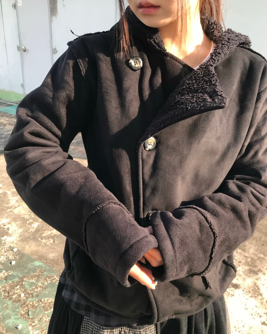 JUNGLE STORM 언발 버튼 후드 자켓 상품이미지5