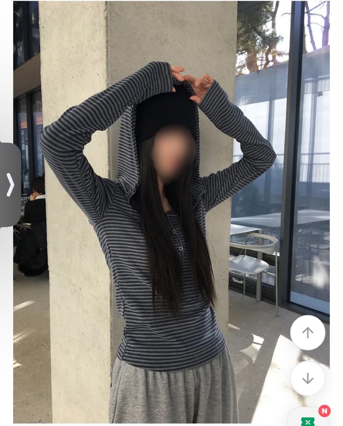 에이블리 상의 모음 1 #롱슬리브 #스트라이프 #여성의으 상품이미지2