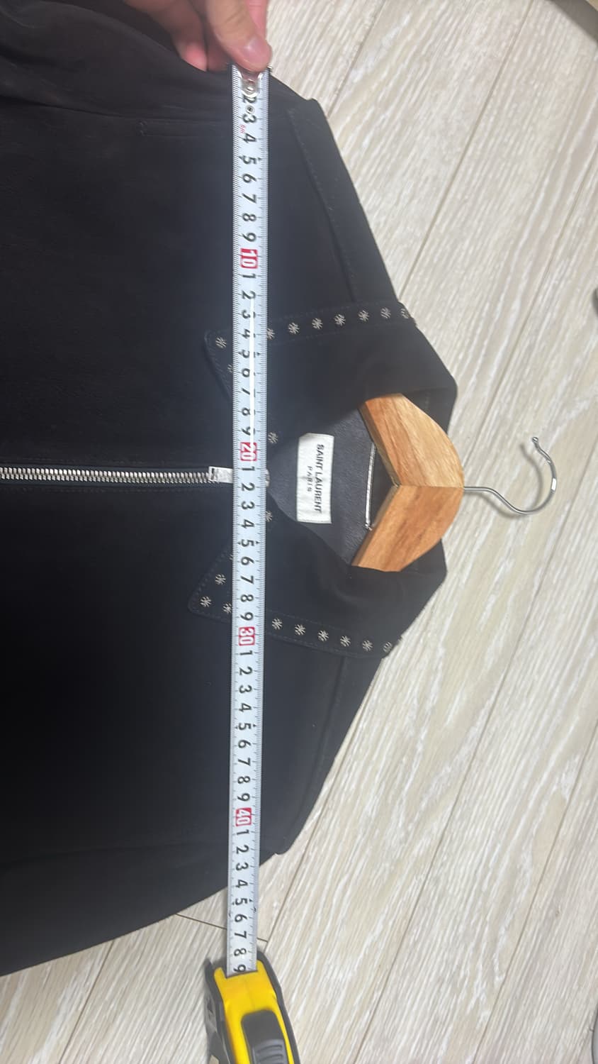 생로랑  스웨이드 플라워 스터드 자켓 46사이즈 상품이미지9