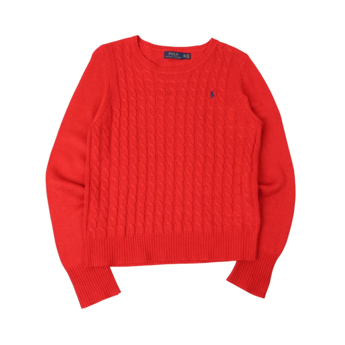 폴로 랄프로렌 우먼스 레드 울 니트 상품이미지1
