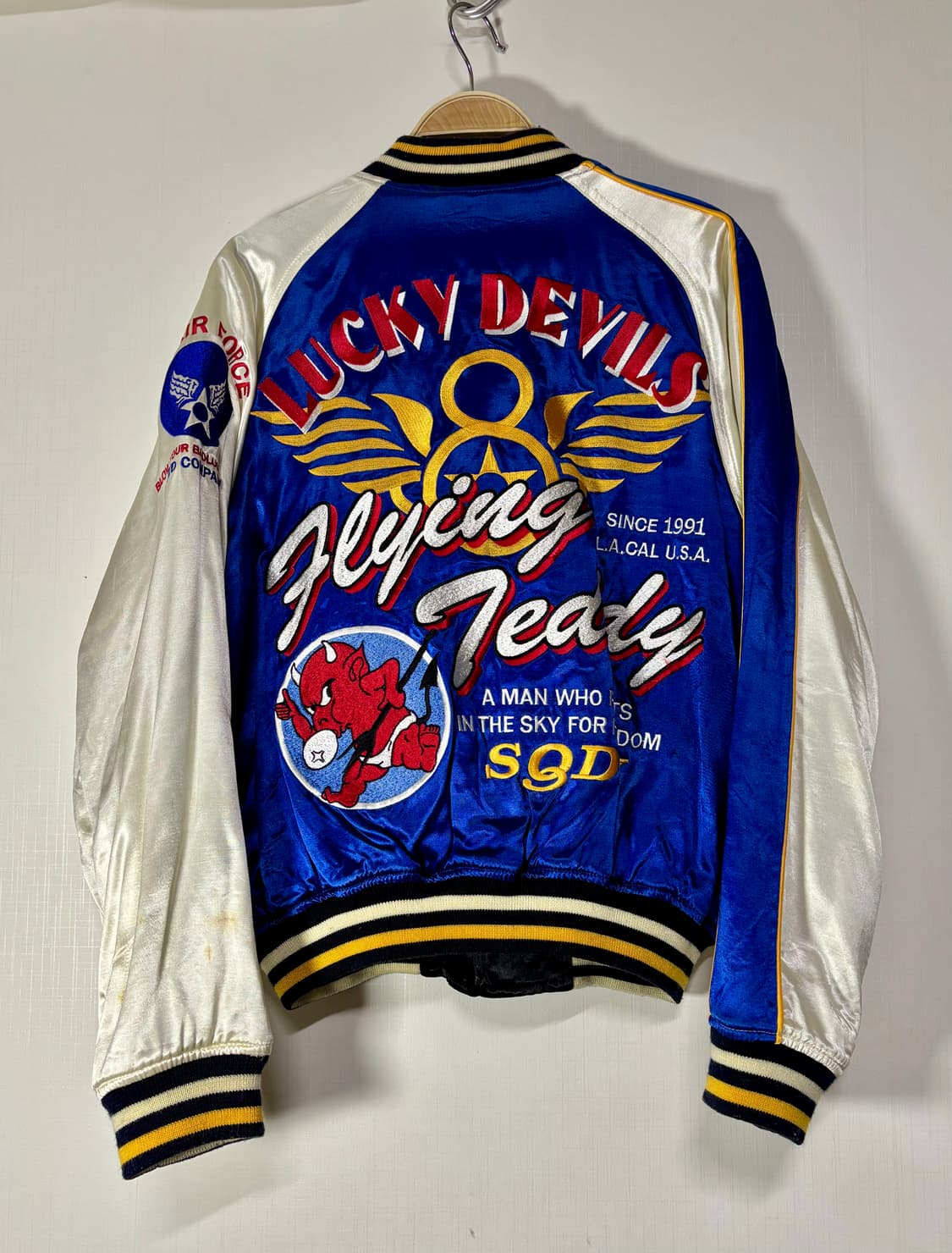 90s Ted Company 테드컴퍼니 리버시블 스카잔 바시티 자켓 상품이미지5