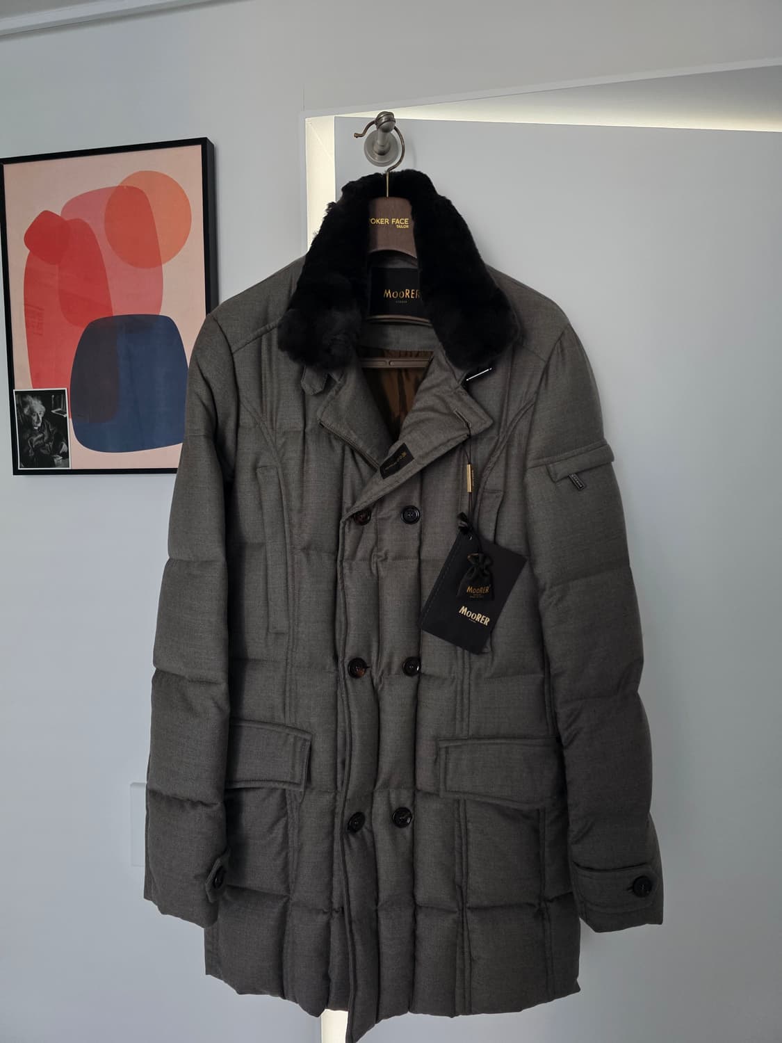 무레르 모리스 (울캐시미어 패딩코트)/ 베이지 /48사이즈 
 상품이미지1