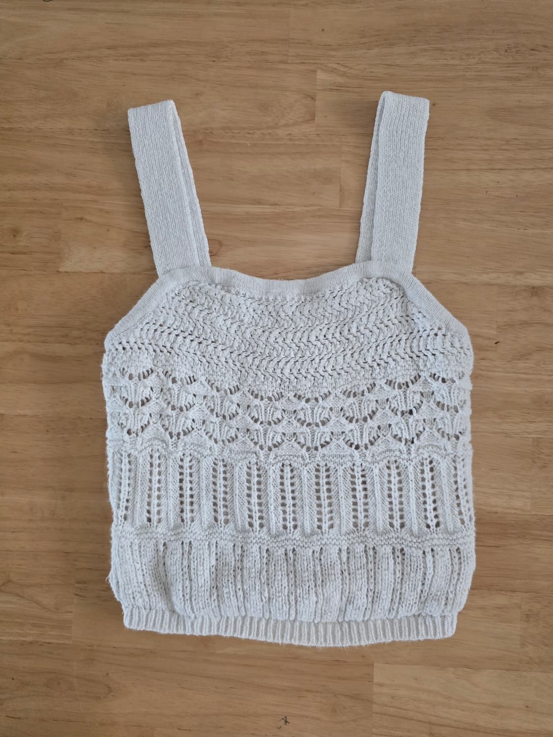 Abercrombie &  Cream Crochet Knit Cami 상품이미지3