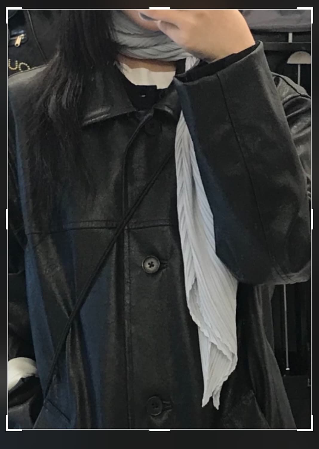 플리츠플리즈 이세이미야케 스카프 라이트 그레이 상품이미지7