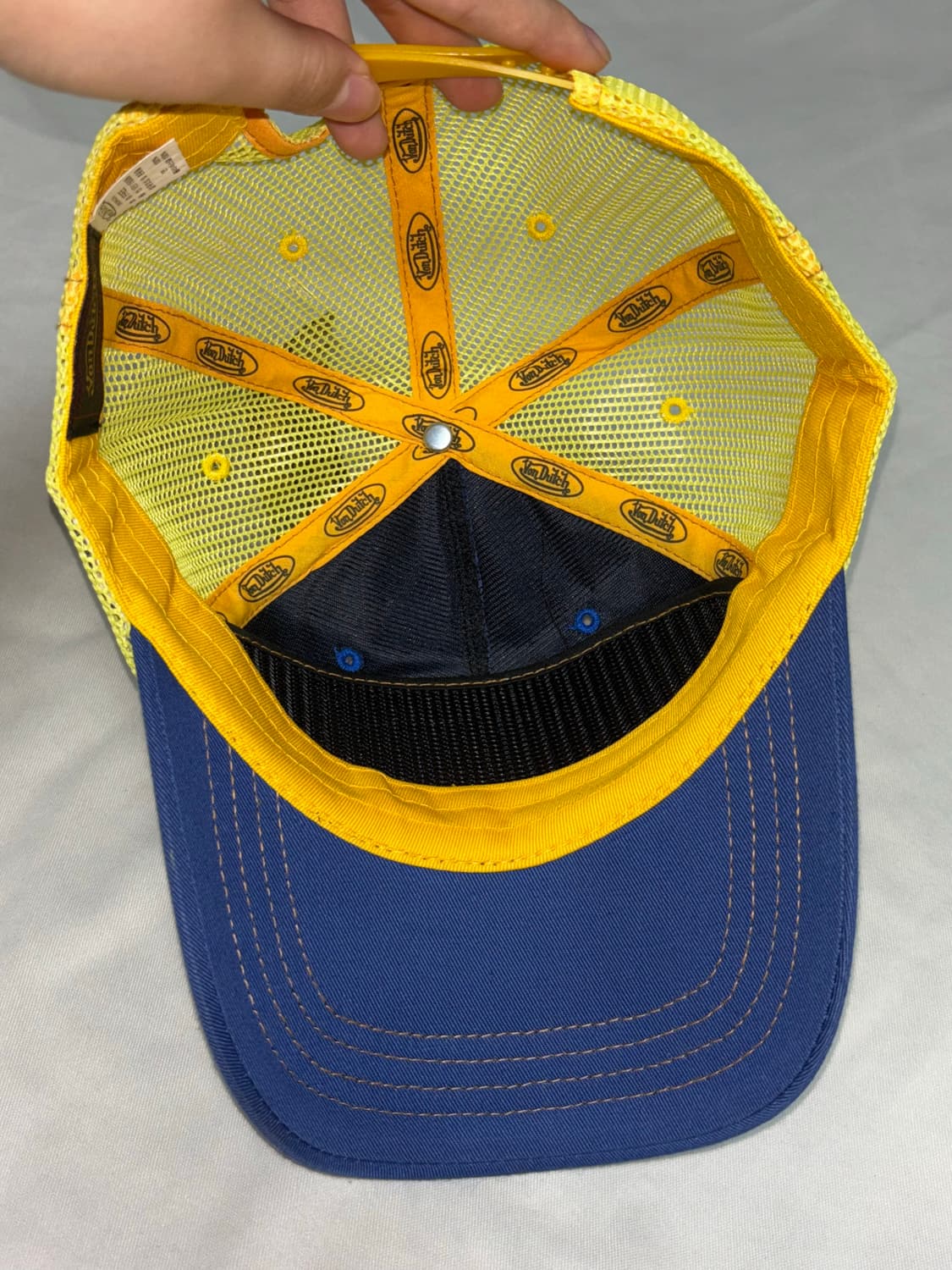 Von dutch yellow navy mesh hat 상품이미지5
