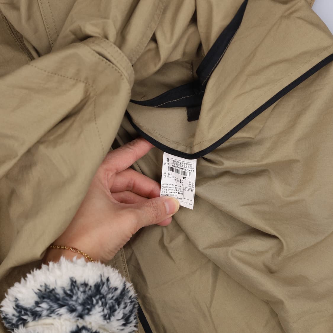 42 베네통 여성 트렌치자켓 0203H1 상품이미지5