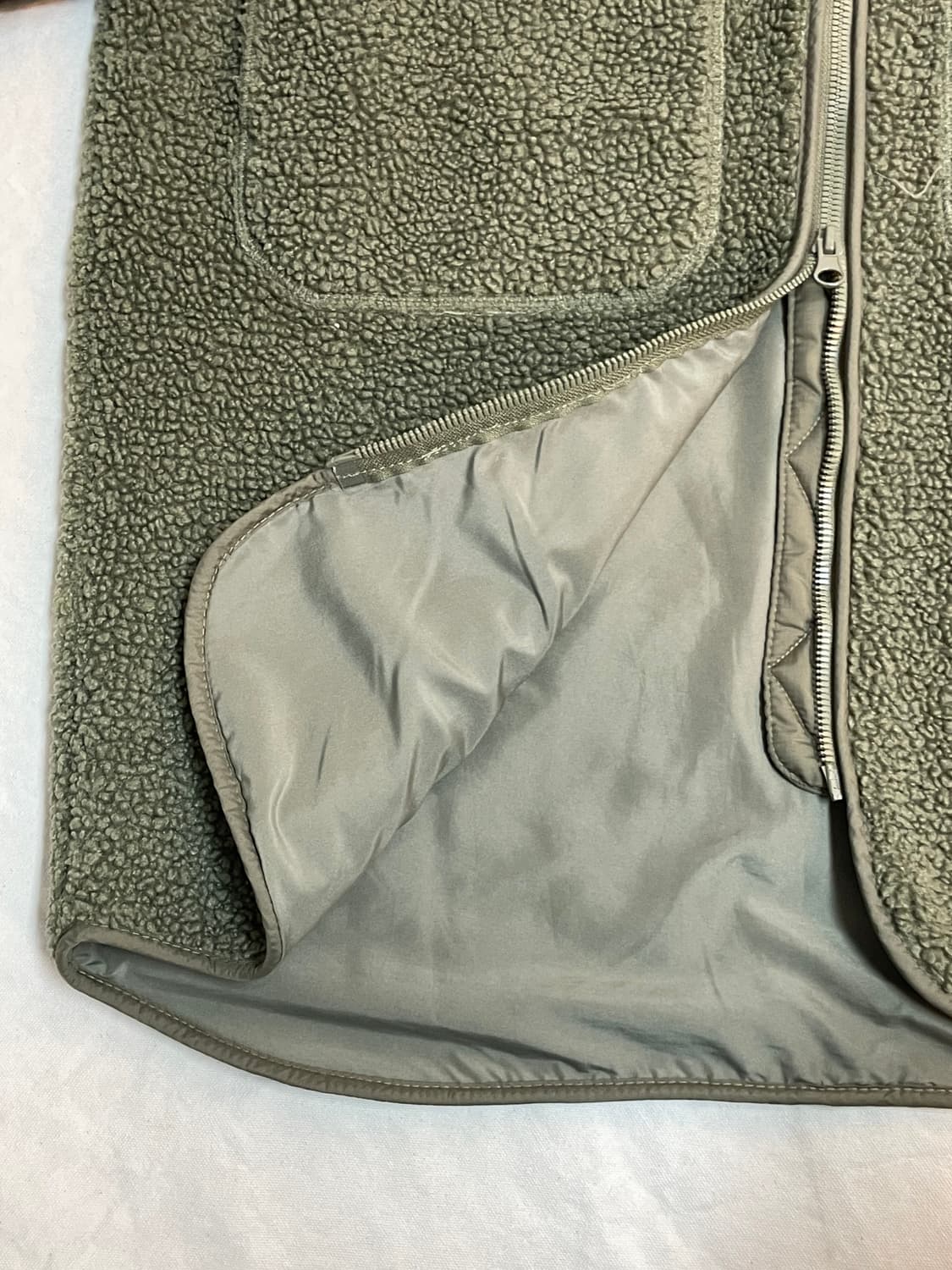 H&M 플리스 롱자켓 상품이미지5