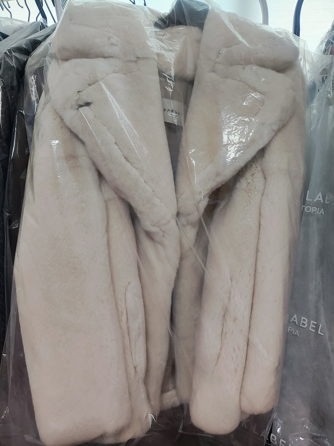 SPRUNG 리얼 토끼털 래빗 퍼 자켓 상품이미지1