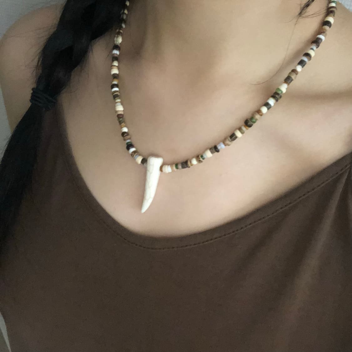 [hand made] 빈티지 상아뿔 목걸이 상품이미지1