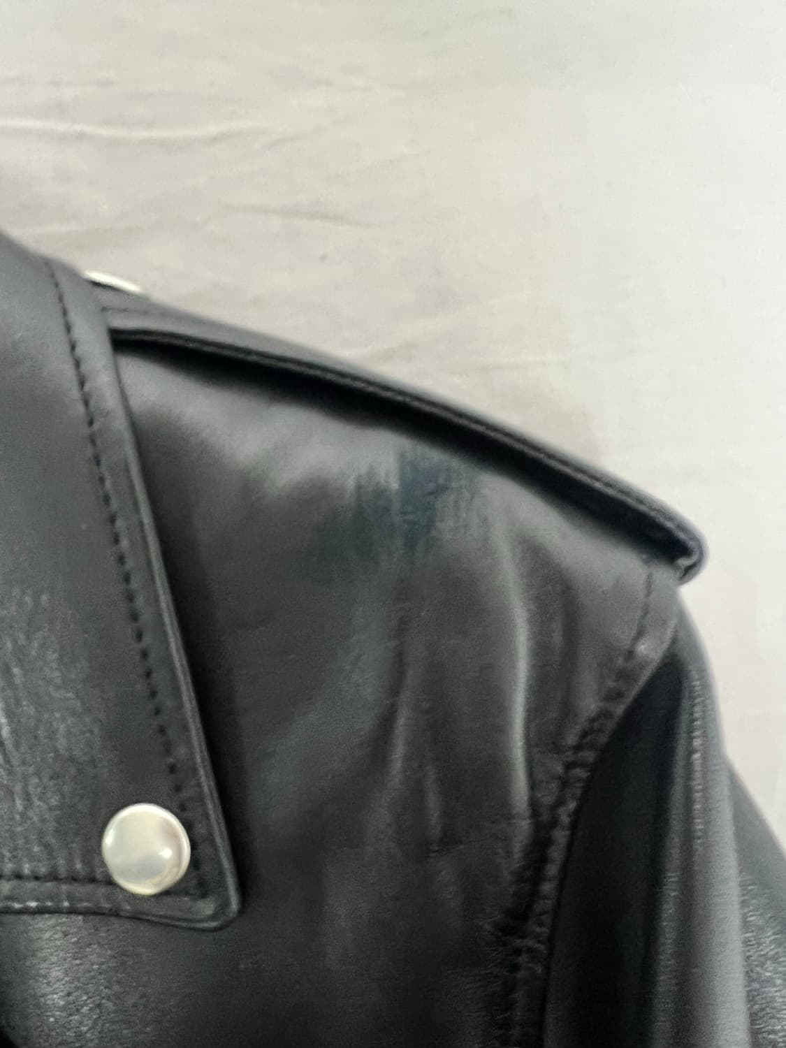 생로랑 L01 램스킨 라이더 자켓 48 상품이미지4