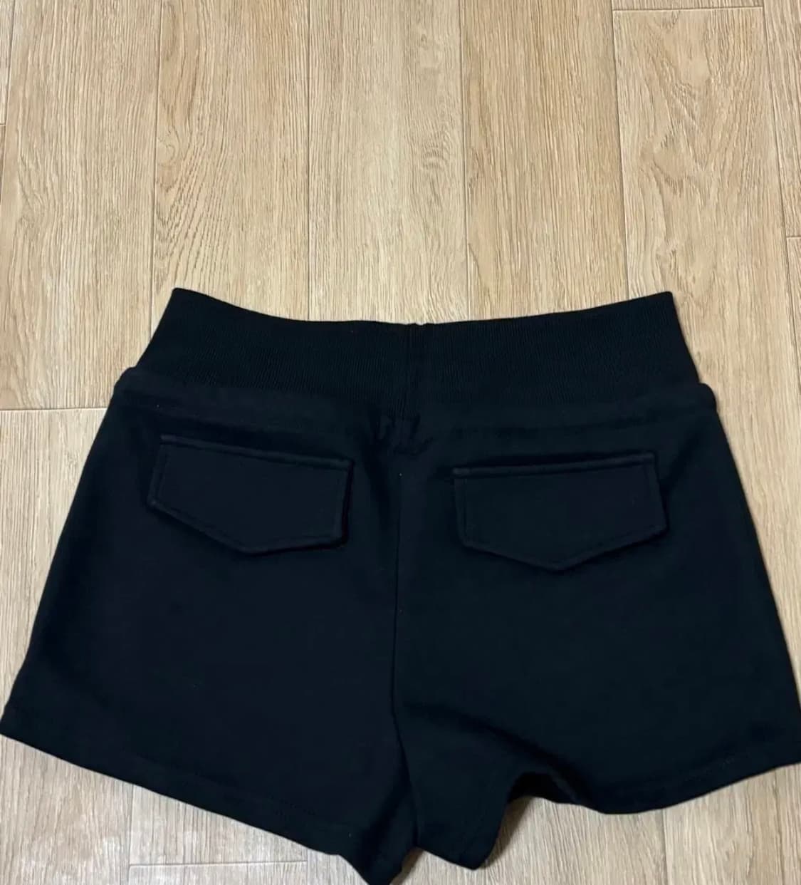 블랙업 체킹스 밴딩 숏팬츠 블랙 상품이미지3