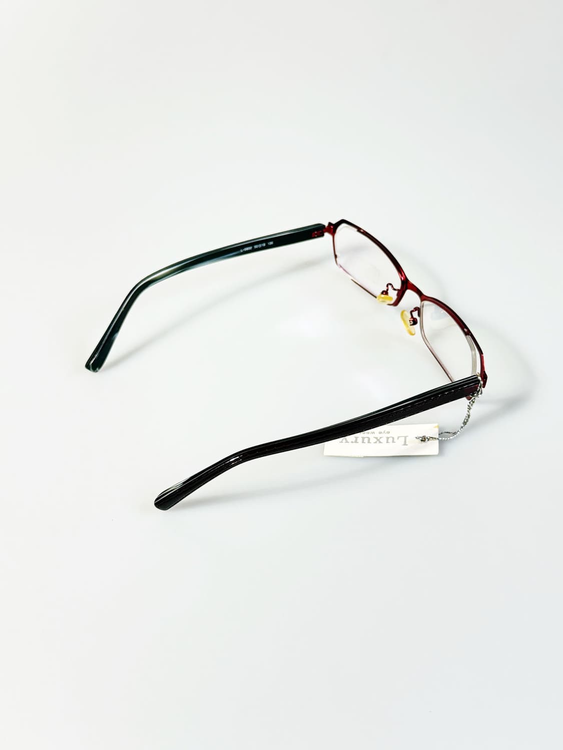 LUXURY OCCHIALI 버건디 메탈 슬림 스퀘어 빈티지 안경 상품이미지4