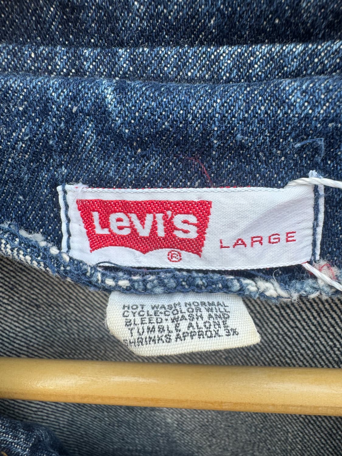 70s 리바이스 빈티지 부시 자켓 데님 초어 카 코트 L 상품이미지6