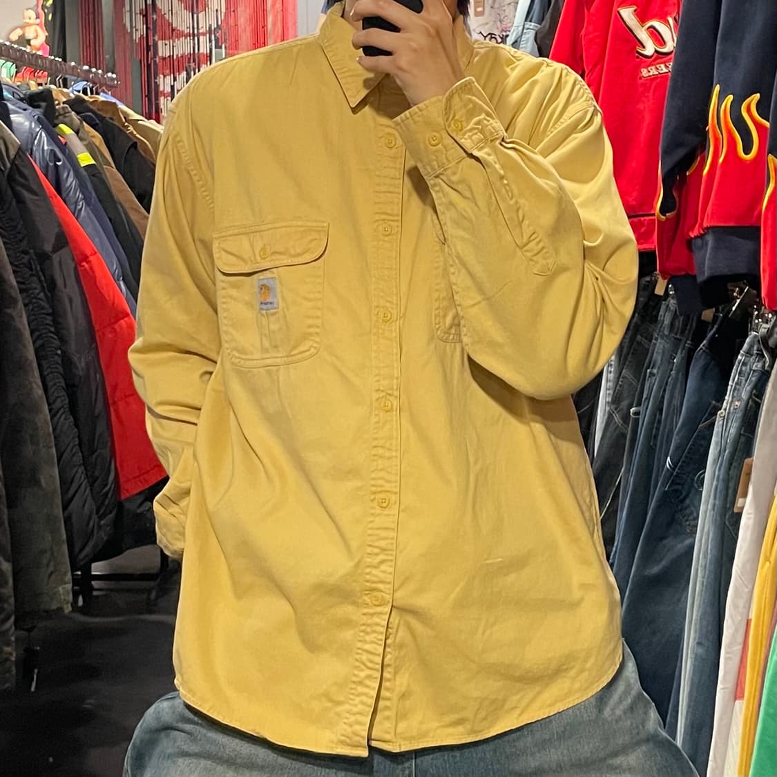 [IM] carhartt 칼하트 옐로우 긴팔셔츠 상품이미지4