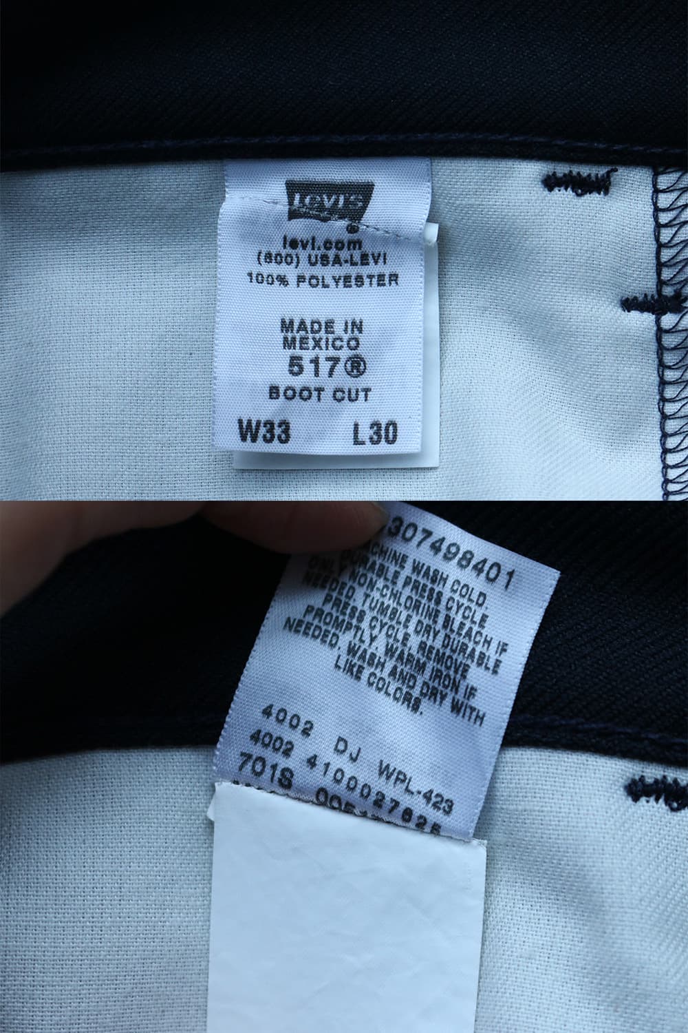 00s 리바이스 517 네이비 스타프레스트 팬츠 상품이미지7
