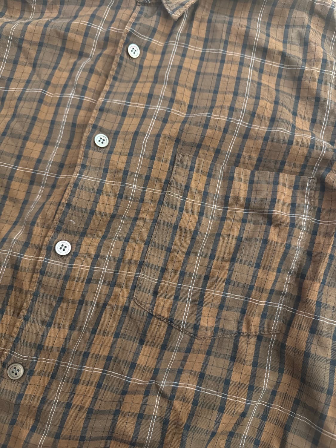 꼼데가르송 옴므 체크 셔츠 상품이미지4