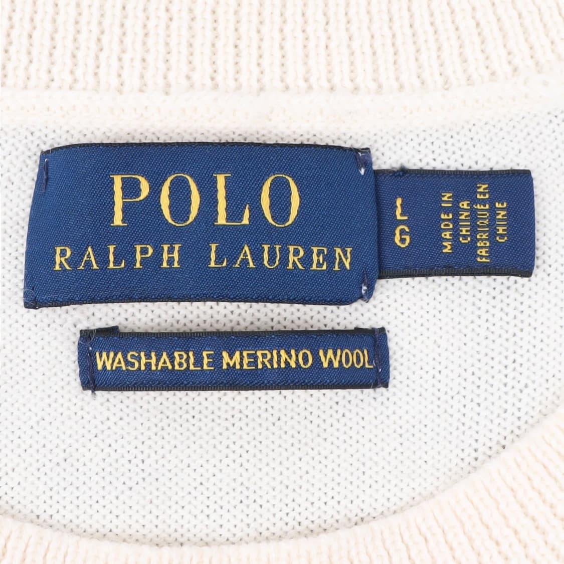 폴로 랄프로렌 아이보리 워셔블 메리노 울 니트 스웨터 상품이미지8