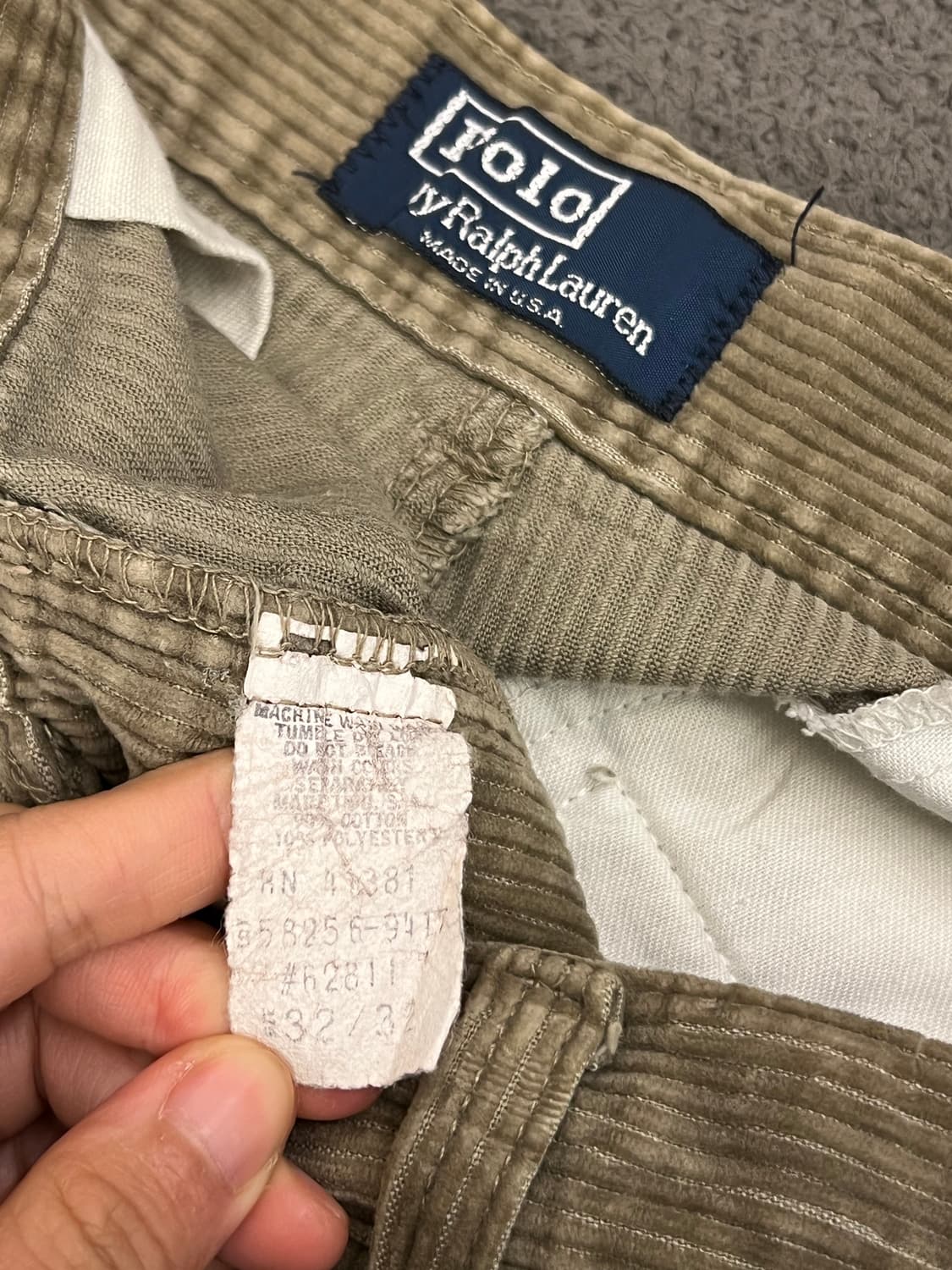 폴로 랄프로렌 90s 코듀로이 팬츠 처분  상품이미지4