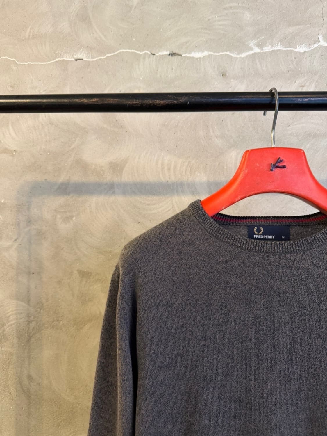 프레드페리 크루넥 니트 슬림100 상품이미지2