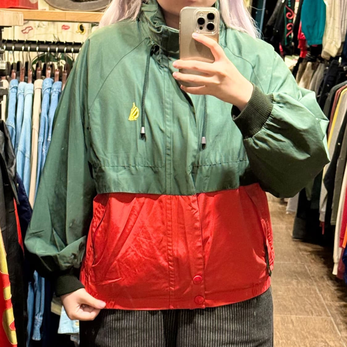 [HI] 노티카 바람막이 레드그린 상품이미지1