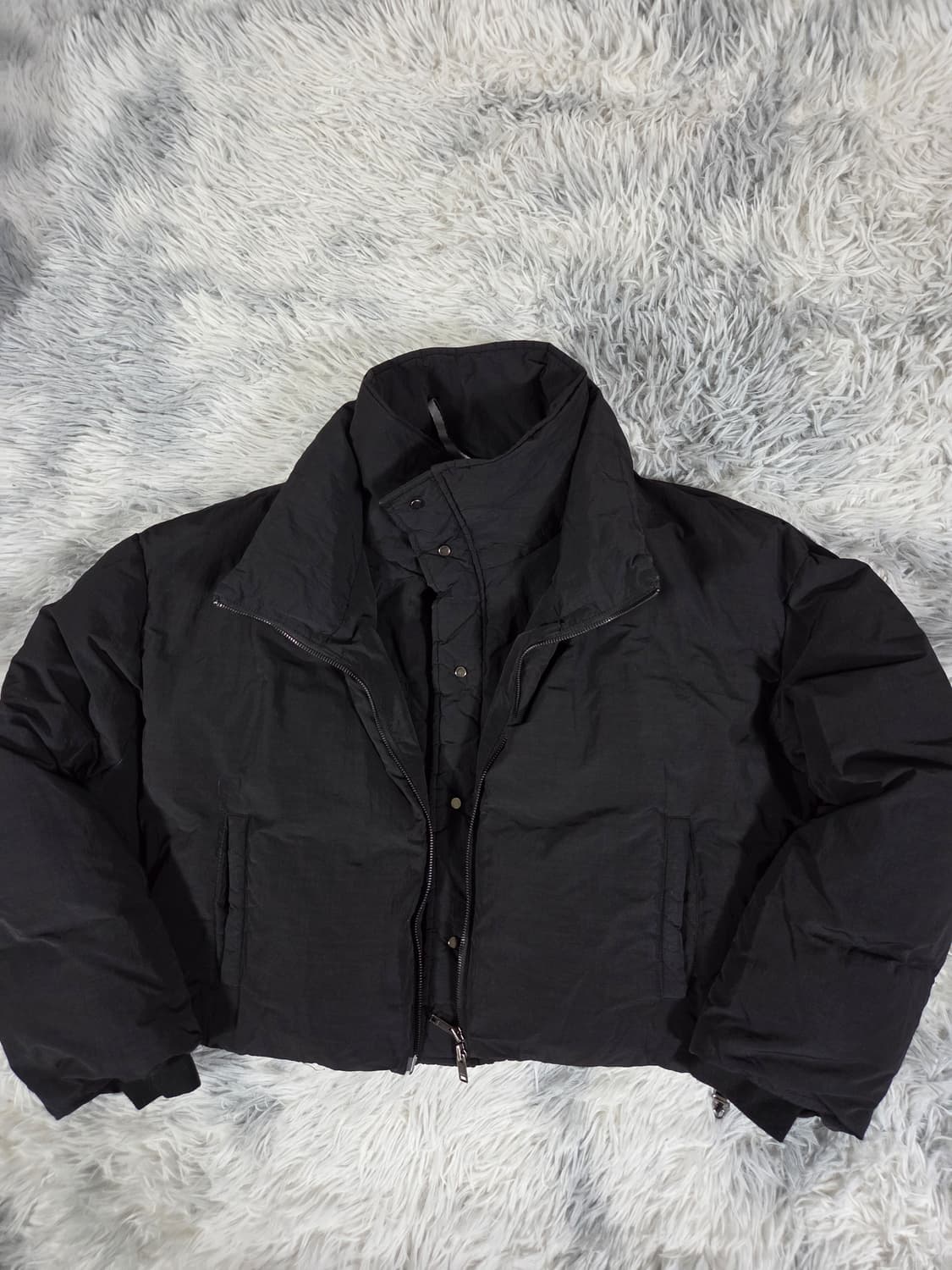 노이어 크롭 레이어드 푸퍼 자켓 36사이즈 상품이미지6