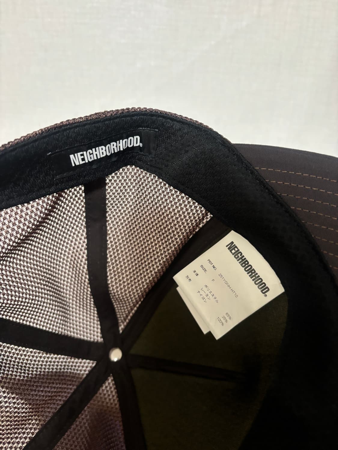 네이버후드 브라운 트러커캡 상품이미지4