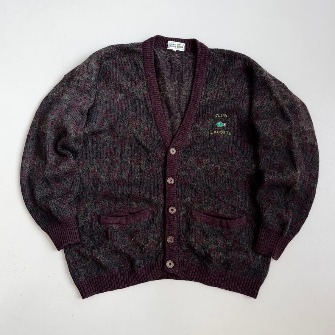 라코스테 70s 80s chemise 니트 가디건 상품이미지2