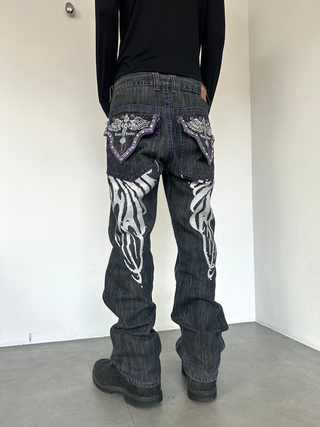 Victorious VTG 퍼플 윙 데님팬츠 상품이미지1