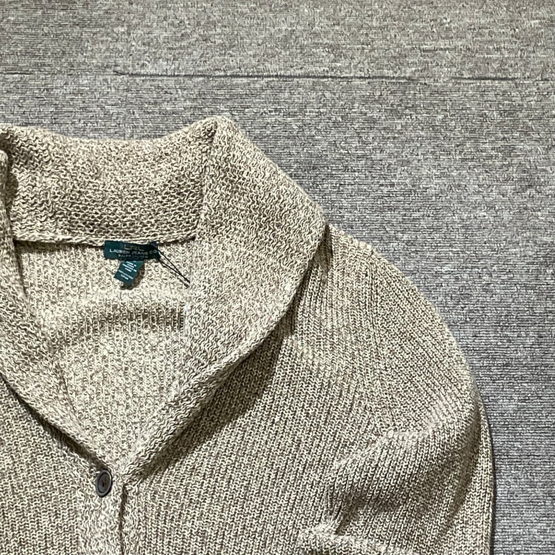 (XL) Lauren 로렌 랄프 로렌 숄 카라 버튼 니트 가디건 상품이미지4