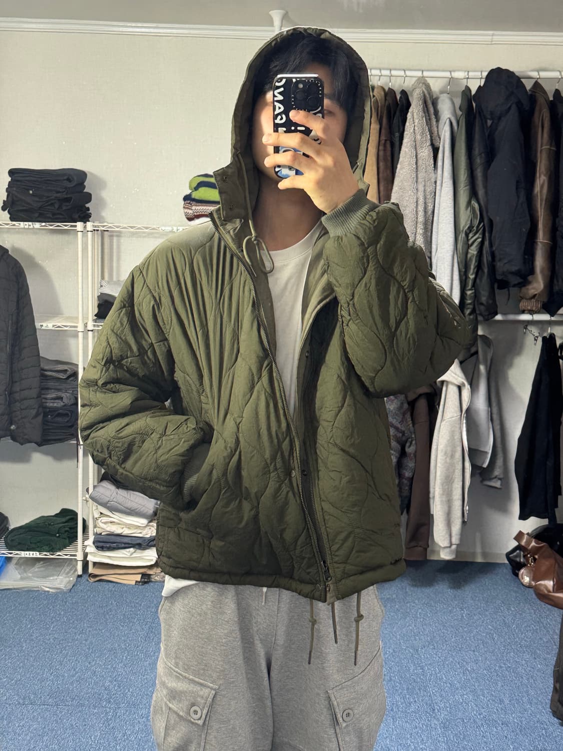 리버시블카키패딩 상품이미지6