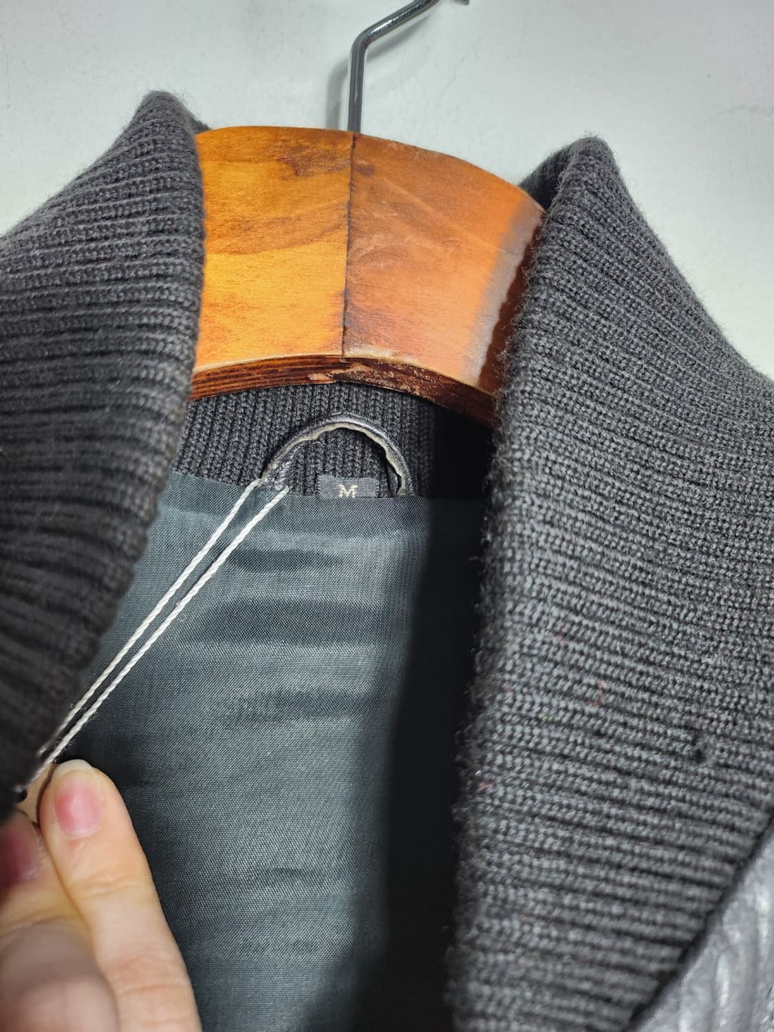 빈티지 절개 가죽 자켓 상품이미지2