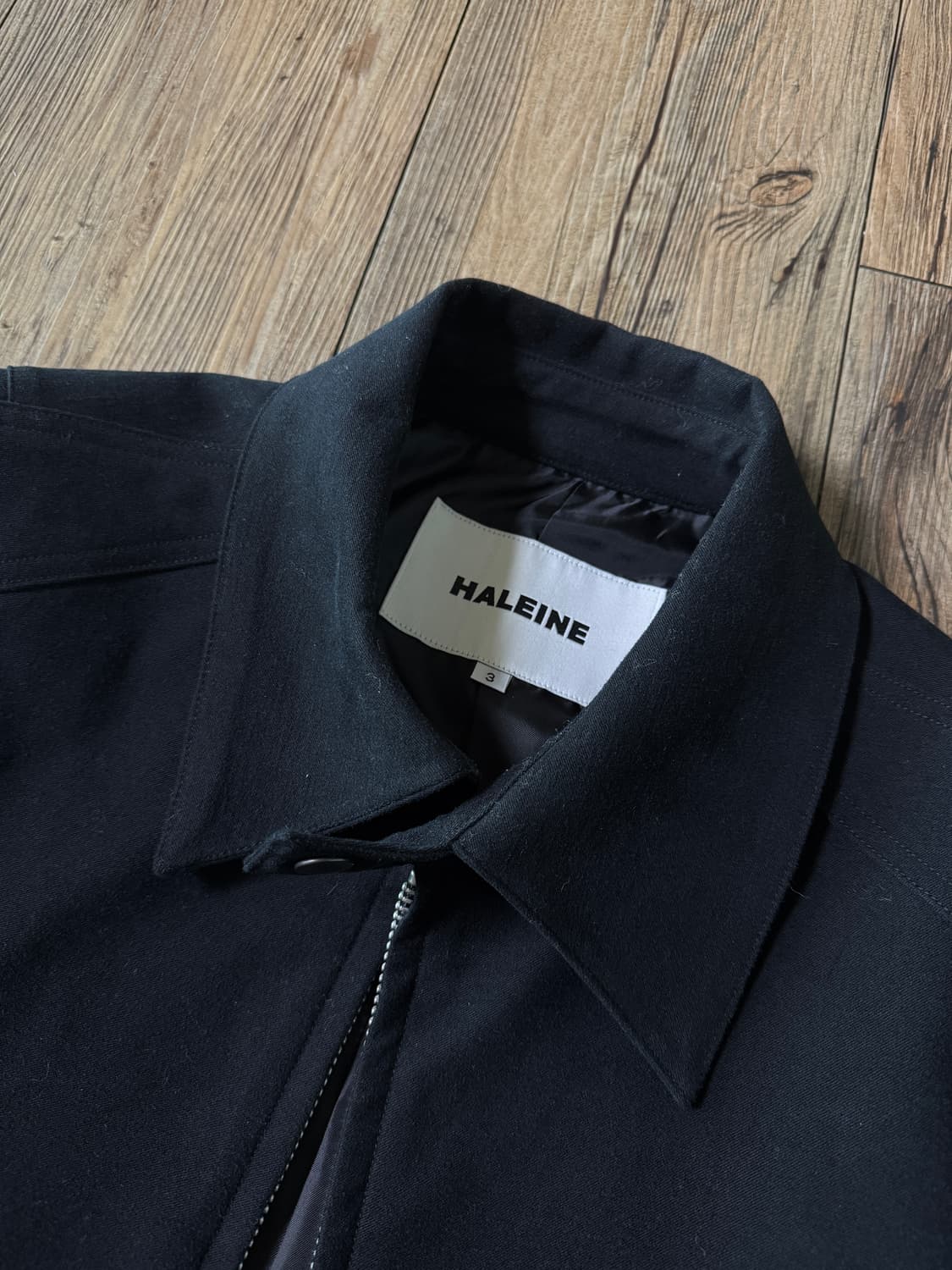 알렌느 3D 몰스킨 숏 자켓 블랙 3 상품이미지3