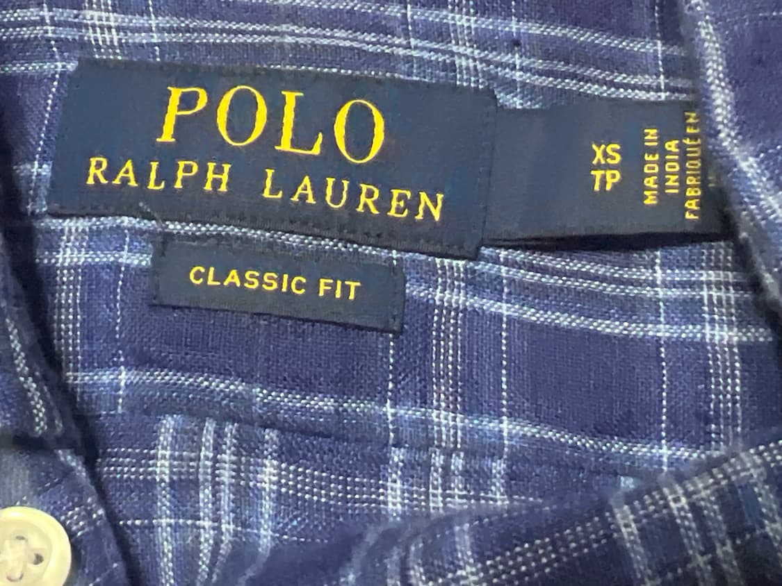 폴로 랄프로렌 리넨 체크셔츠 상품이미지2