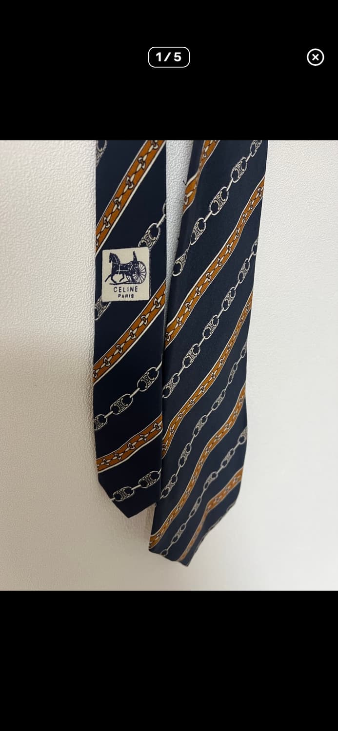 셀린 빈티지넥타이 2개 묶음 상품이미지1