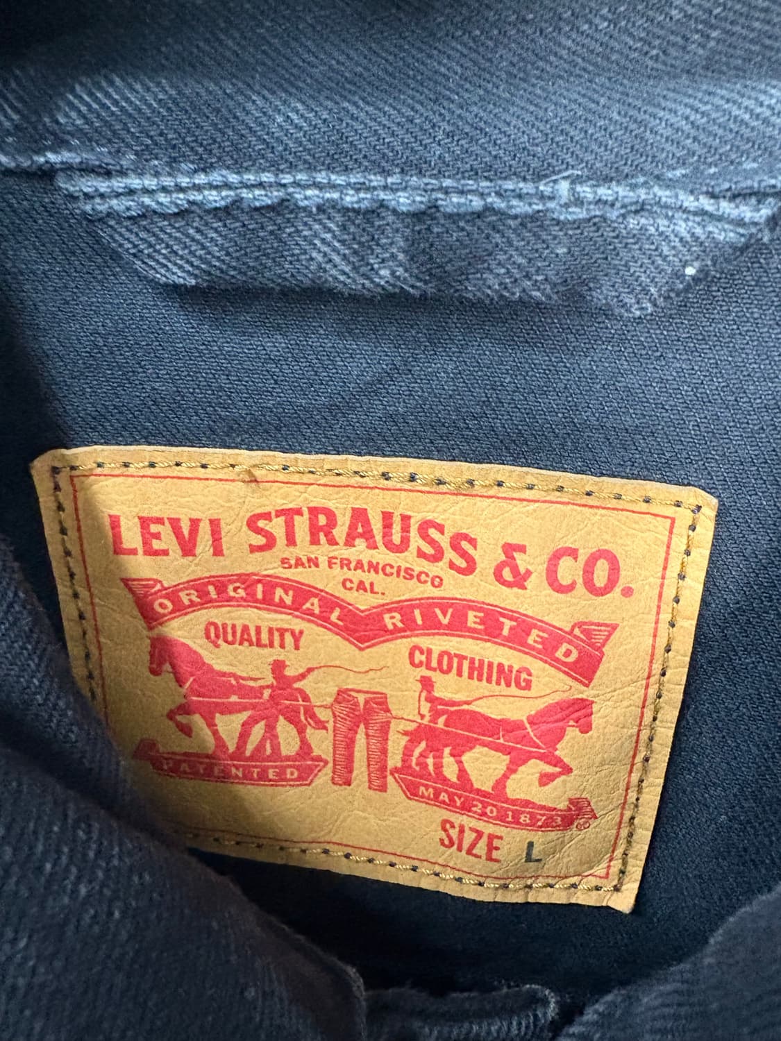 리바이스 블랙데님 트러커 자켓 A3188 상품이미지6