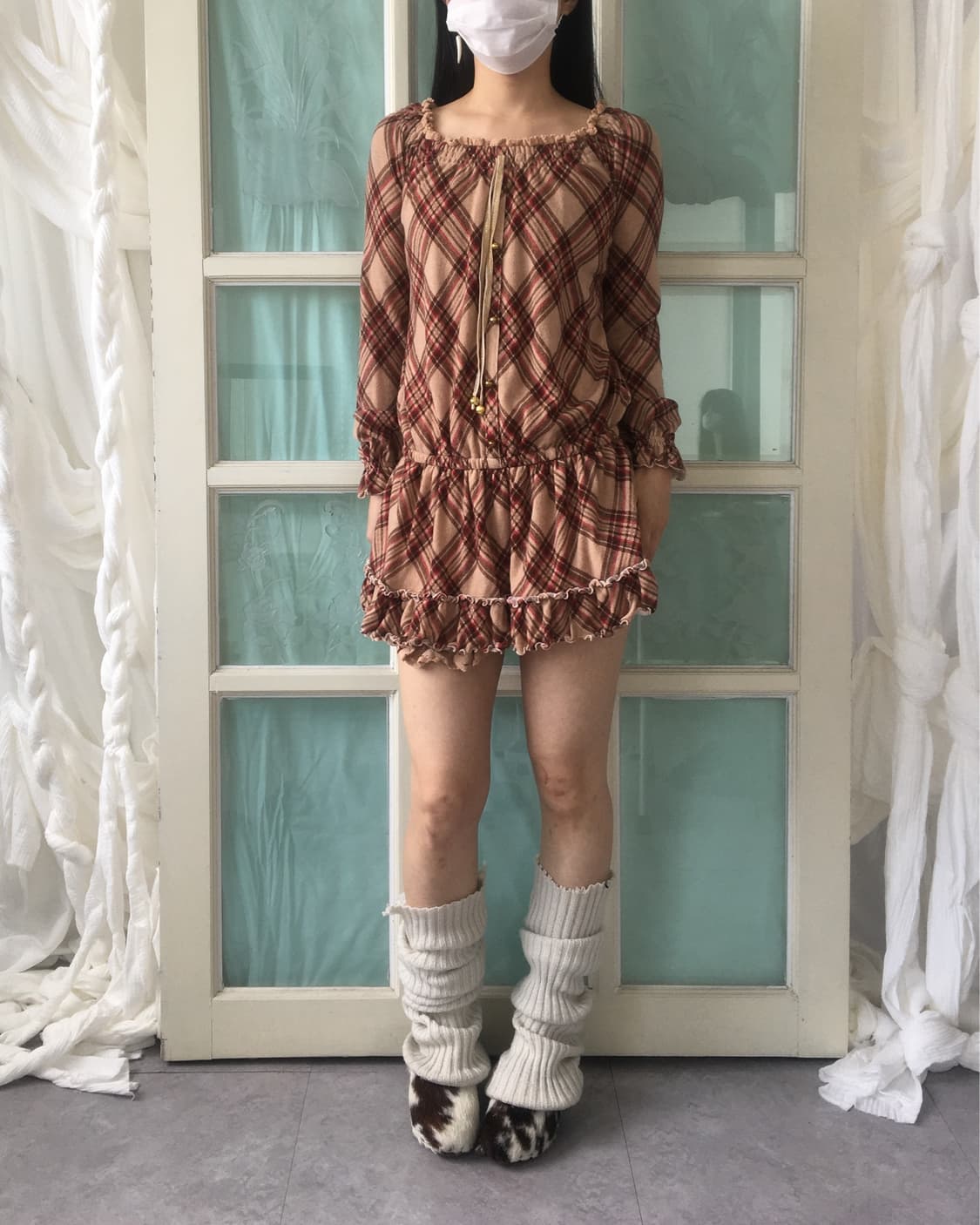 Check pattern onepiece 상품이미지1