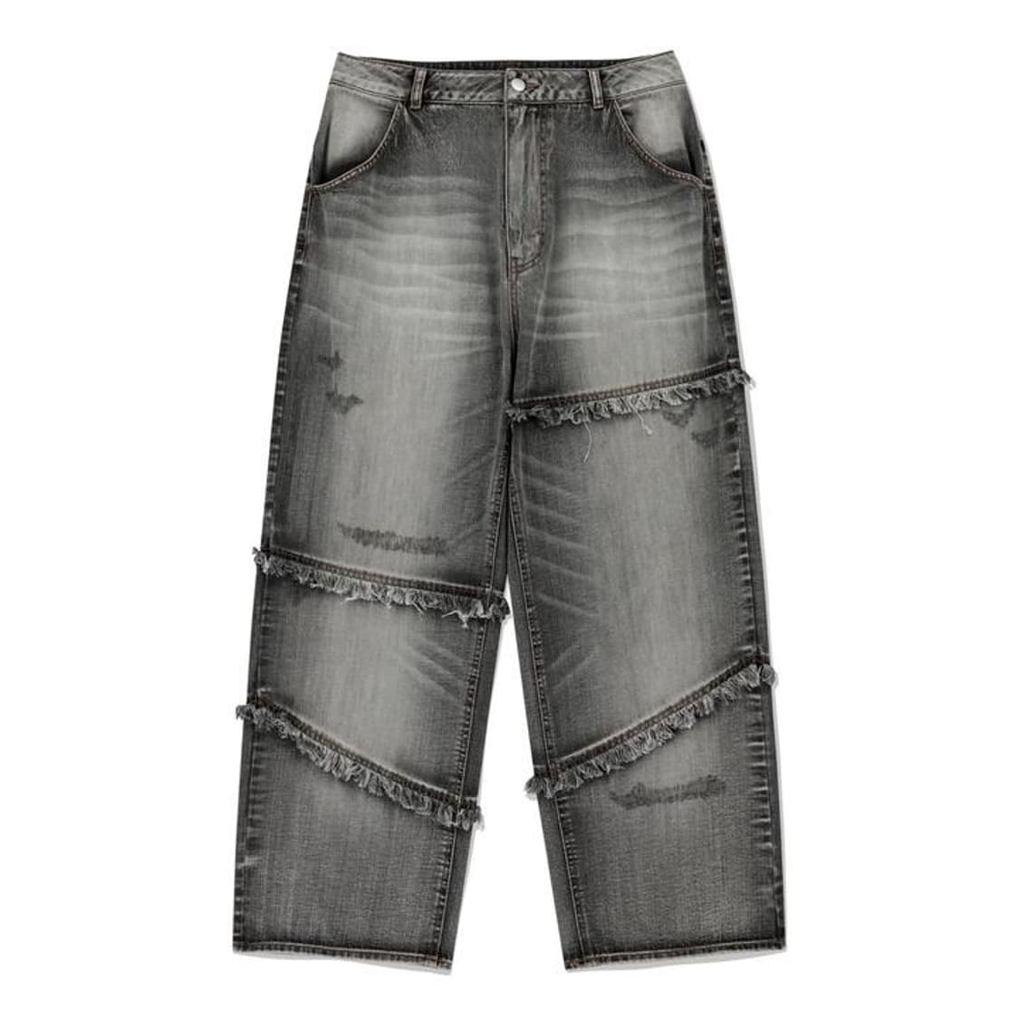 로맨틱크라운 와이드 진 데님 청바지 XL 상품이미지1