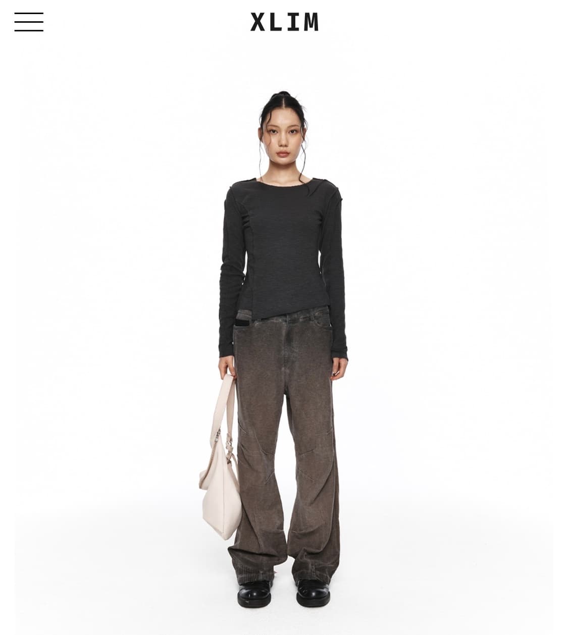 엑슬림 EP.8 WOMEN 03 TROUSERS 브라운 상품이미지3