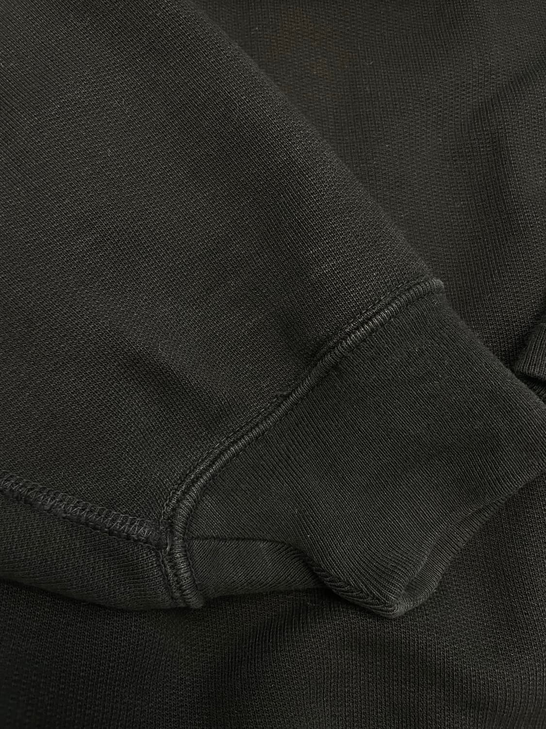 오라리 블랙 코튼 오버핏 후드 상품이미지8