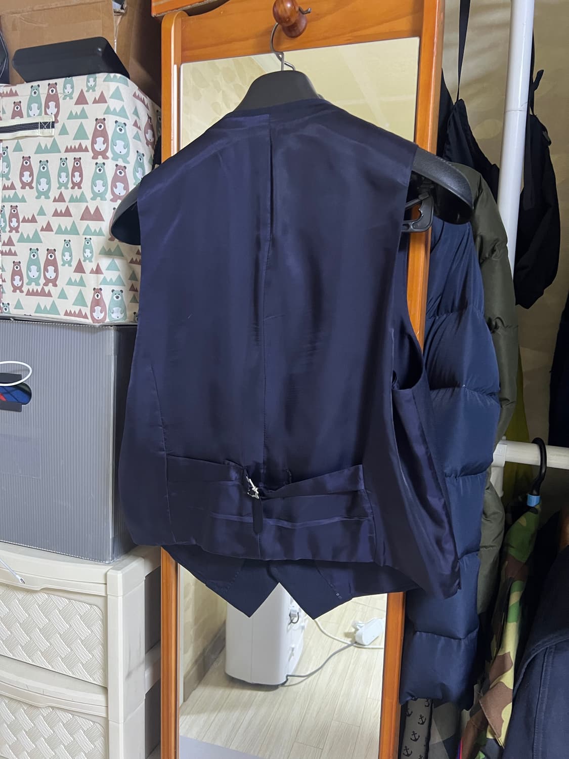 럼스골든베일 네이비 헤링본 비스포크 맞춤 자켓 상품이미지8