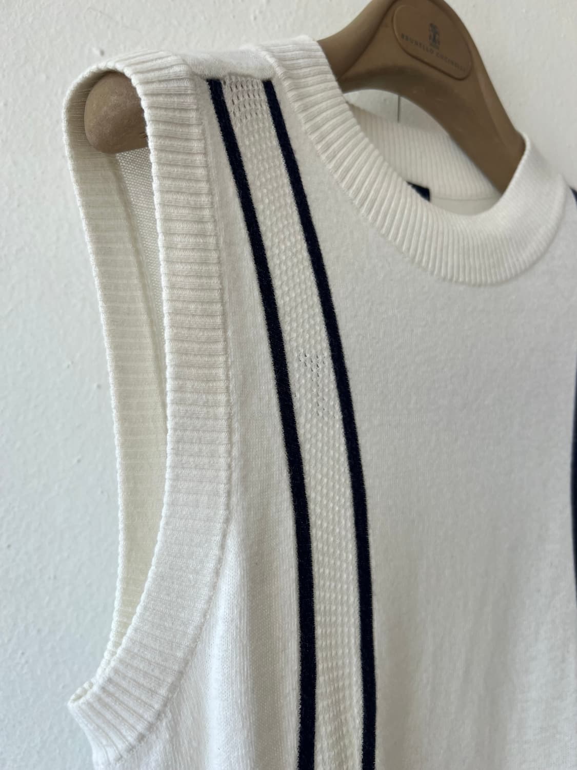 파리게이츠 여성 아이보리 골프조끼 니트조끼 상품이미지4