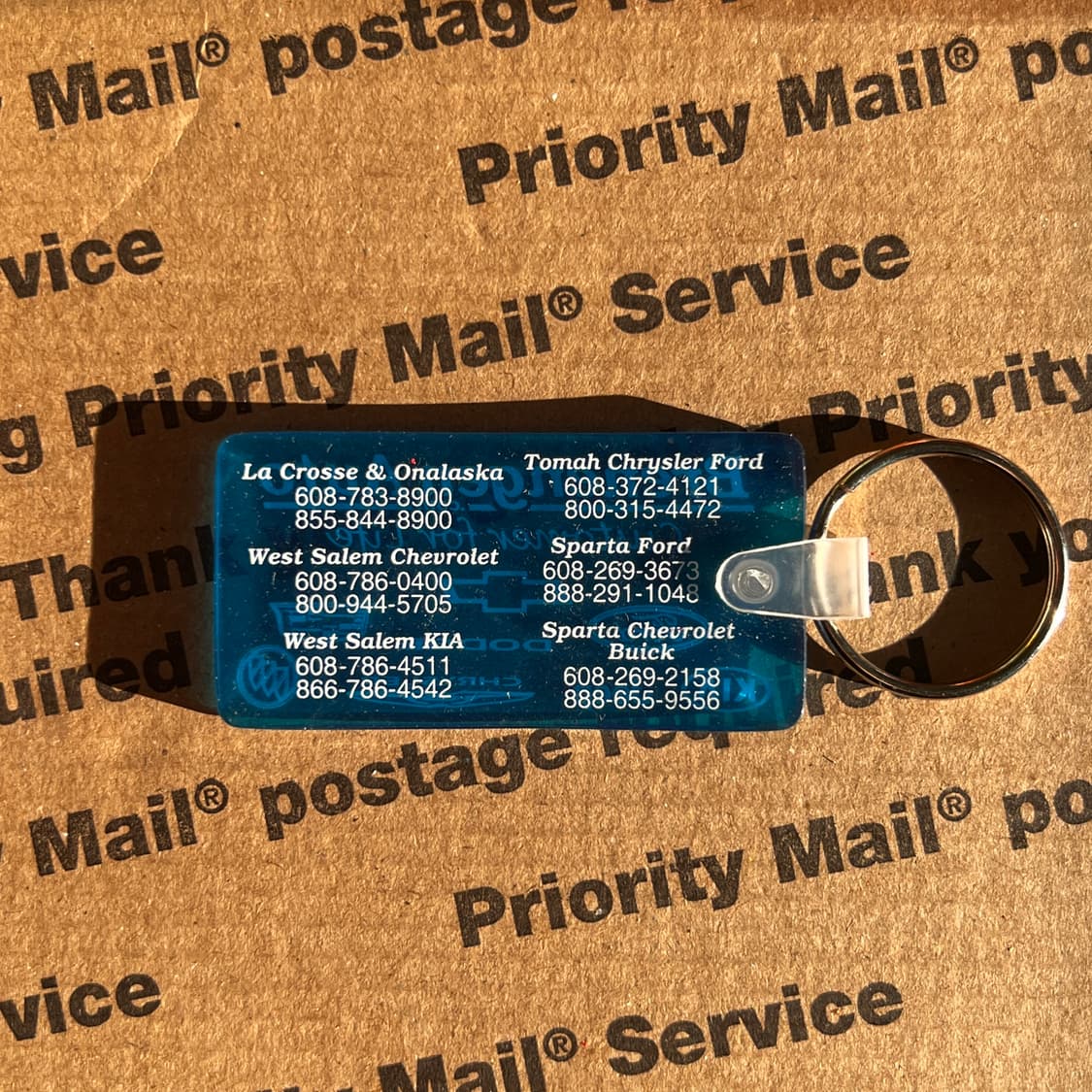 90s vtg Brenengen Auto Dealer Keyring 상품이미지2