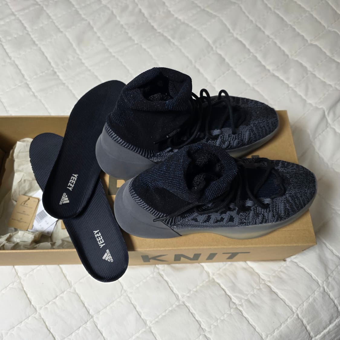 (새상품) 아디다스 이지 베스킷볼 니트 슬레이트 블루 285사이즈 상품이미지3