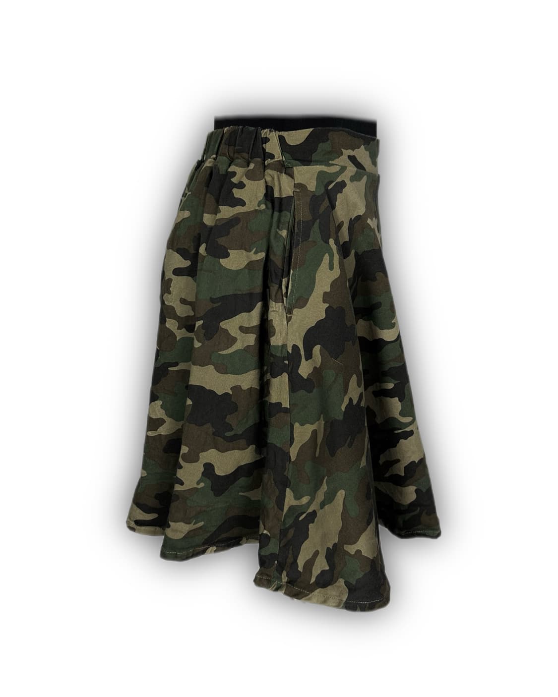 camo flare banding skirt 후루츠패밀리