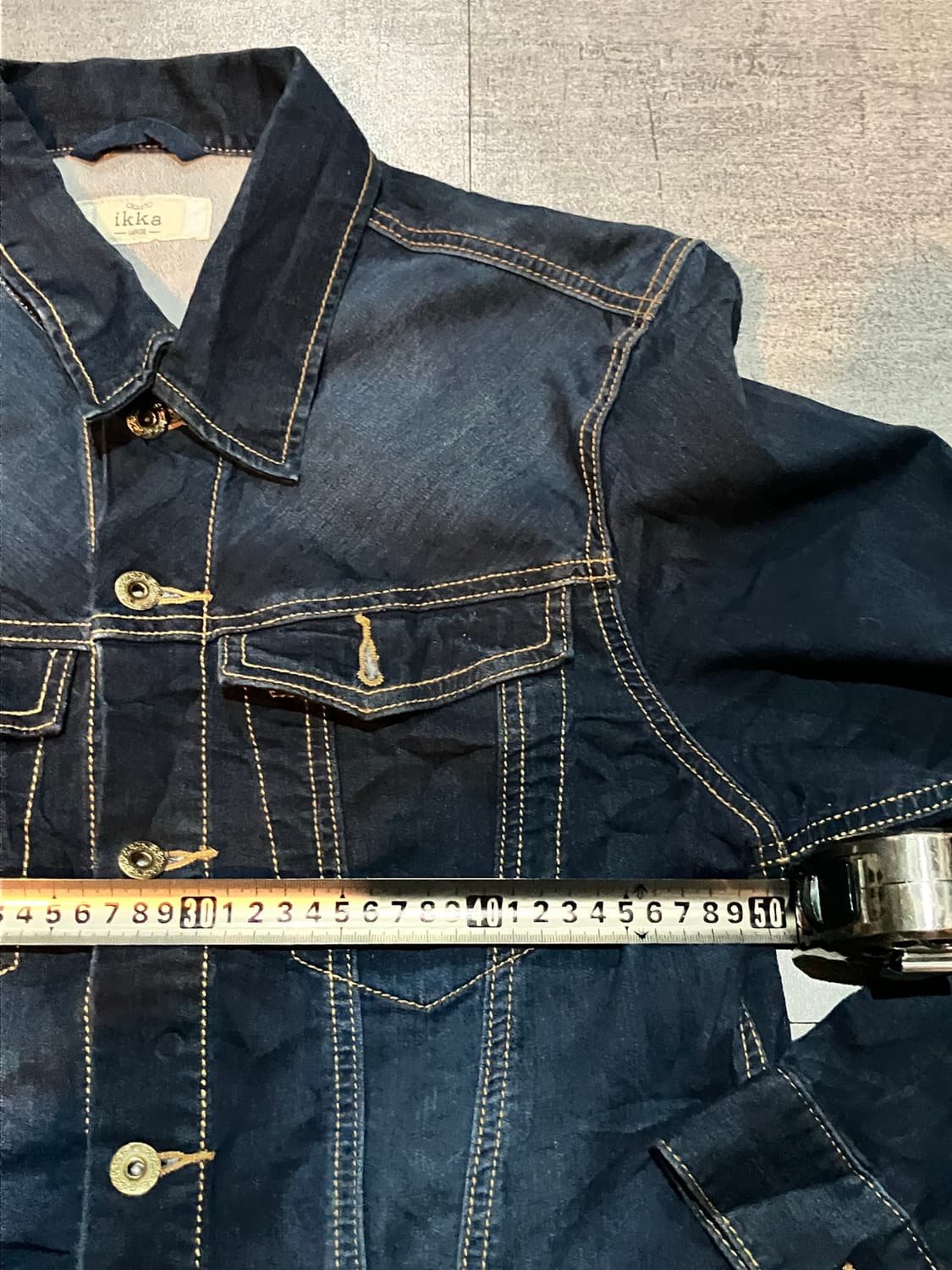 일본빈티지 Ikka 올드스쿨아메카지 웨스턴스티치 데님자켓 상품이미지2